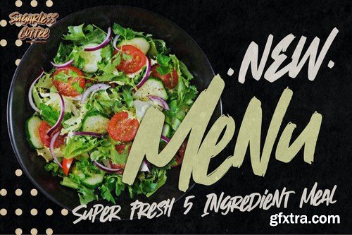 Sugarless Coffee - Bold Brushing Font