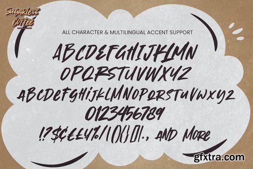 Sugarless Coffee - Bold Brushing Font