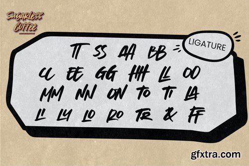 Sugarless Coffee - Bold Brushing Font