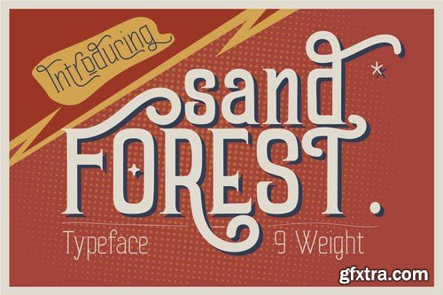 Sand Forest - Retro Display Font