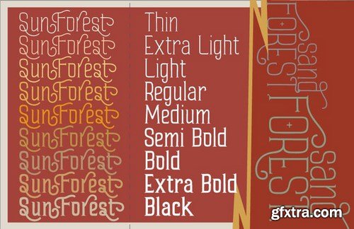 Sand Forest - Retro Display Font