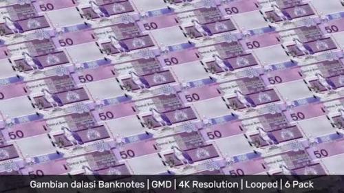 Videohive - Gambia Banknotes Money / Gambian dalasi / Currency D / GMD/ | 6 Pack | - 4K - 34535976 - 34535976