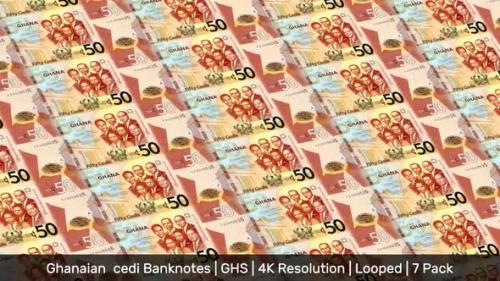 Videohive - Ghana Banknotes Money / Ghanaian  cedi / Currency ₵ / GHS/ | 7 Pack | - 4K - 34535981 - 34535981