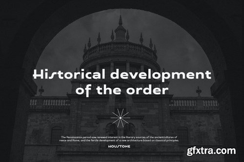 Houstone - expanded extended Art Deco Font