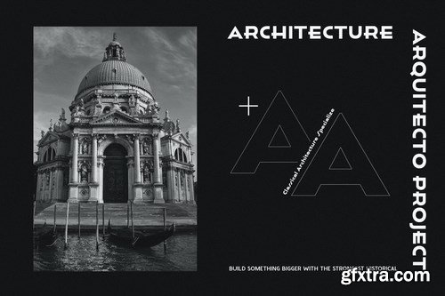 Houstone - expanded extended Art Deco Font