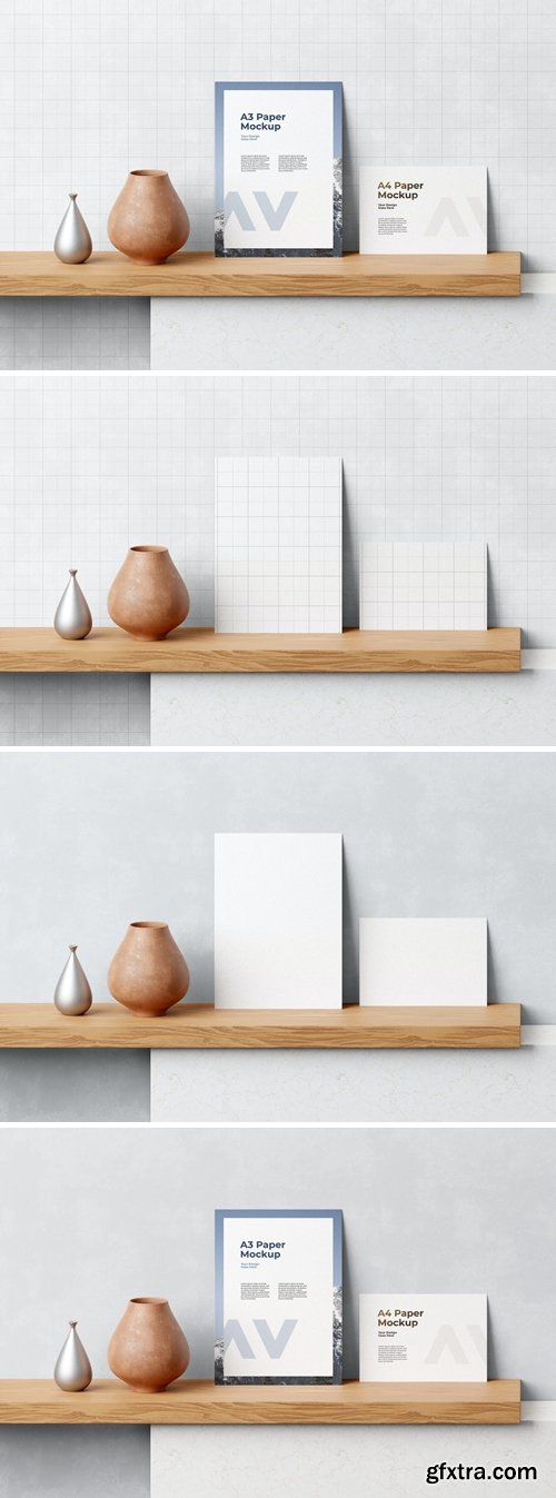 A3 & A4 Paper Mockup