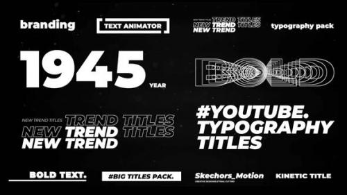 Videohive - Modern Typography Titles | Premiere Pro Templates - 34620306 - 34620306