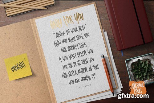 Average Issues - Modern Handmade Font