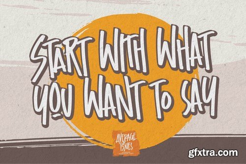 Average Issues - Modern Handmade Font