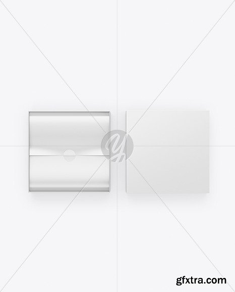Opened Gift Paper Box Mockup 87430