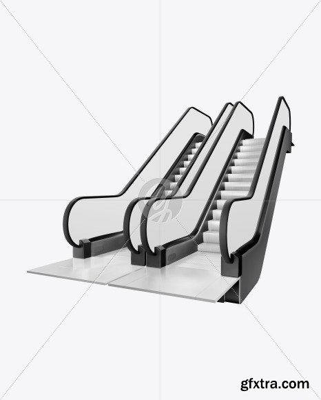 Double Escalator Mockup 88035