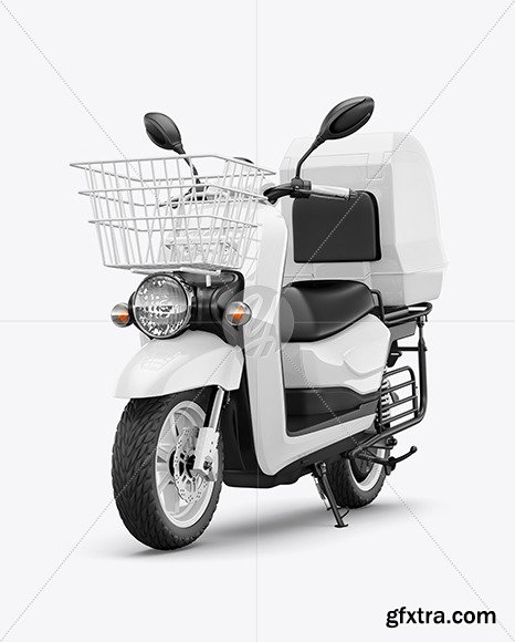 8 Electric Scooter Mockup - Half Side View Packaging