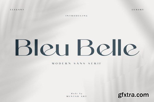 Bleu Belle Modern Sans Serif