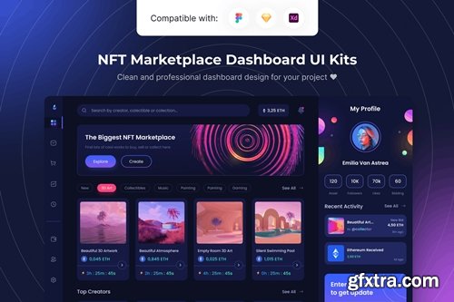 NFT Marketplace Dashboard UI Kits Template