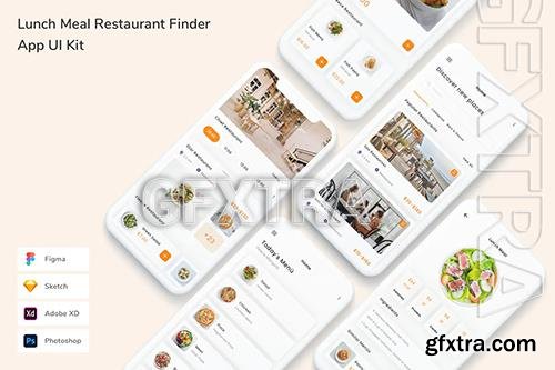 Lunch Meal Restaurant Finder App UI Kit Y7SHDTF