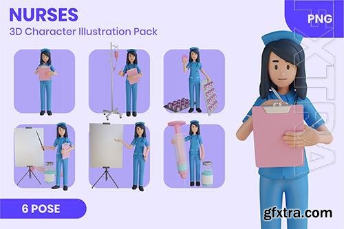 Nurses 3D Character Set