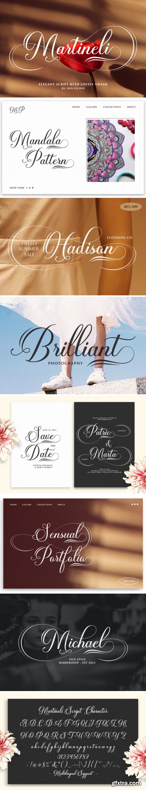 Martineli Script Font