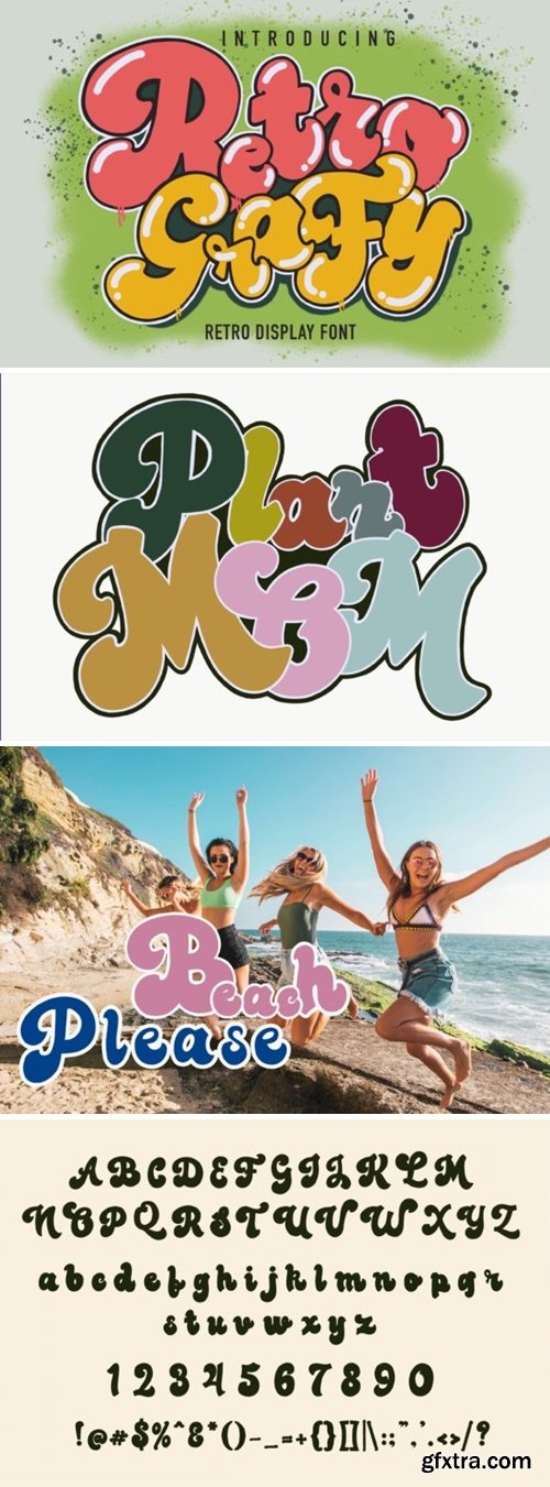 Retro Grafy Font