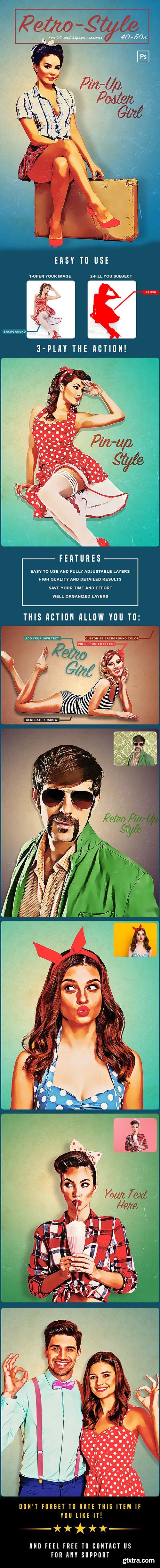 GraphicRiver - Retro Pin-up Poster - Photoshop Action 33799465 GraphicRiver - Retro Pin-up Poster - Photoshop Action 33799465