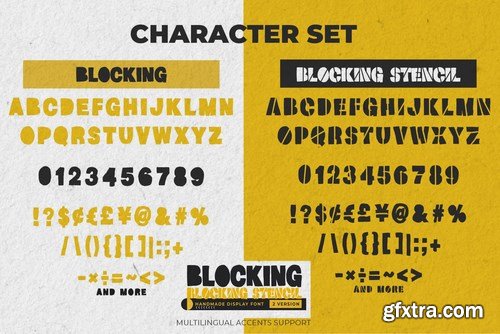 Blocking - Handmade Display Font