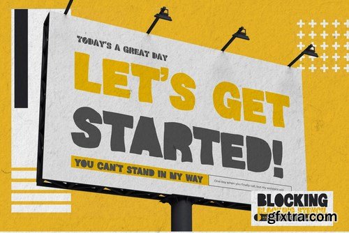 Blocking - Handmade Display Font