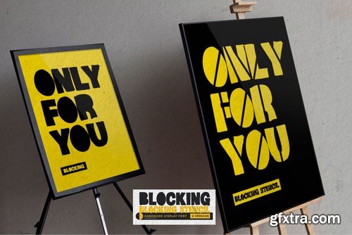 Blocking - Handmade Display Font