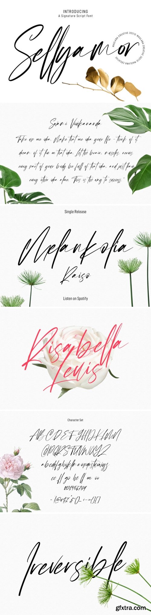 Sellyamor Script Font