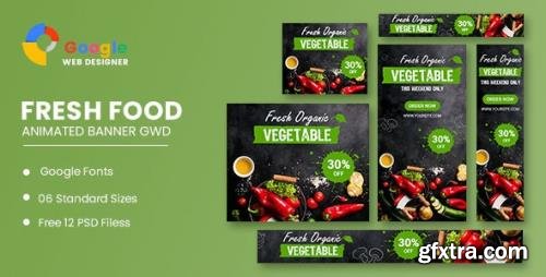 CodeCanyon - Fresh Food Google Adwords HTML5 Banner Ads GWD - 34766197