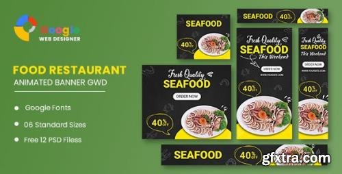 CodeCanyon - Food Restaurant Google Adwords HTML5 Banner Ads GWD v1.0 - 34766188