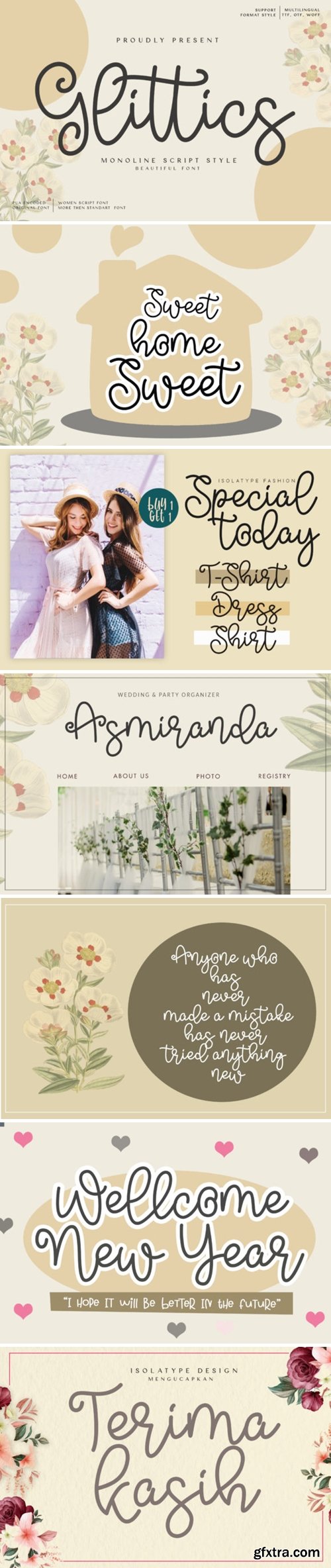Glittics Font