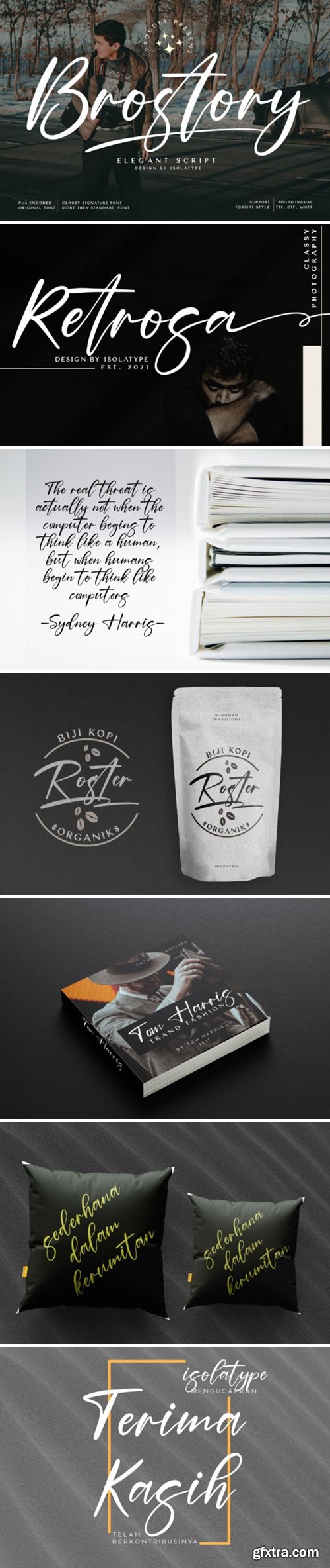 Brostory Font