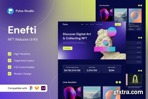 Enefti - NFT Website UI Kits