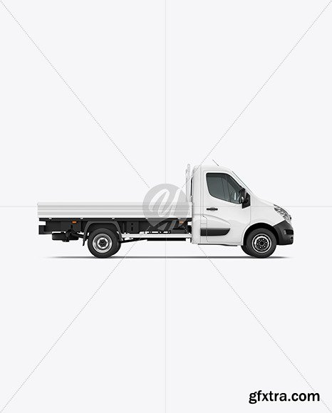 Tipper Van Mockup - Side View 89069