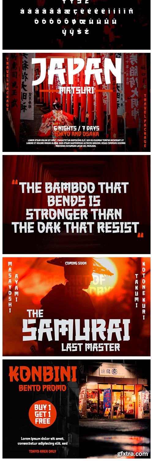 CM - AKUMARU - Japanese Style Font 6659013