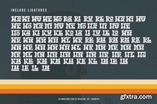 Los Monstruoz - psychedelic style Font