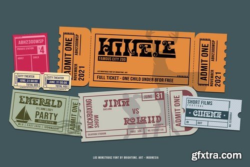 Los Monstruoz - psychedelic style Font