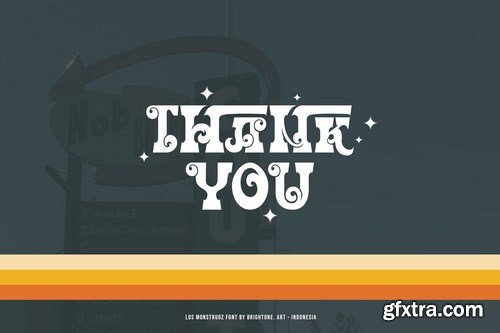 Los Monstruoz - psychedelic style Font