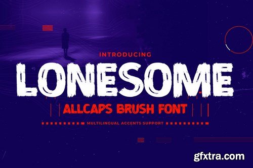 Lonesome - All Caps Brush Font