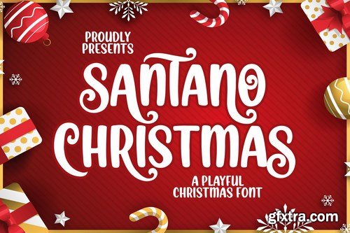 Santano Christmas a Playful Christmas Font