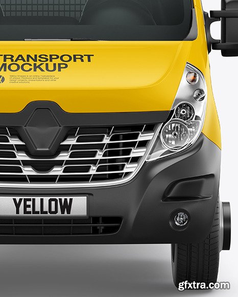 Tipper Van Mockup - Front View 89227