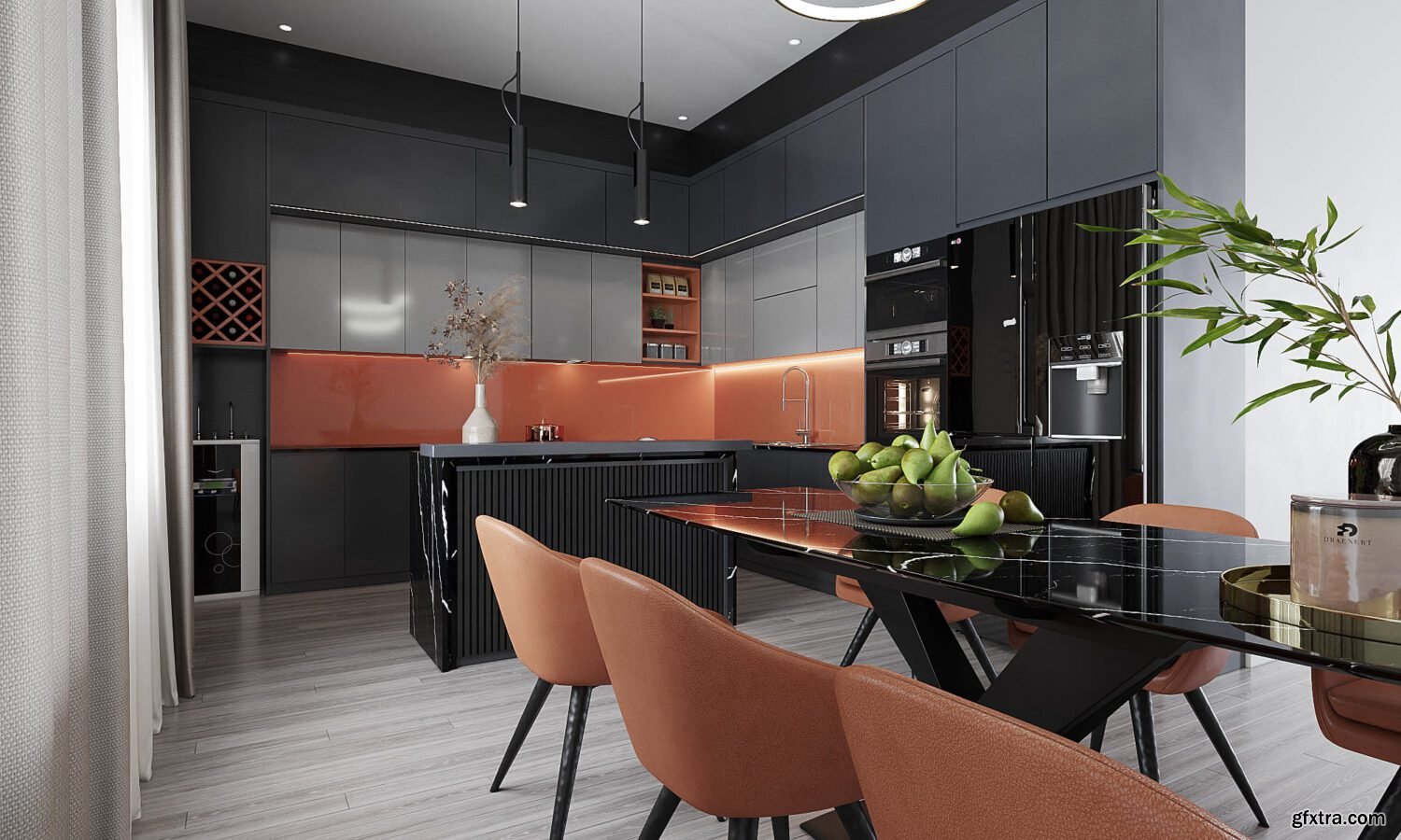 Dressing Room and Kitchen Interior » GFxtra