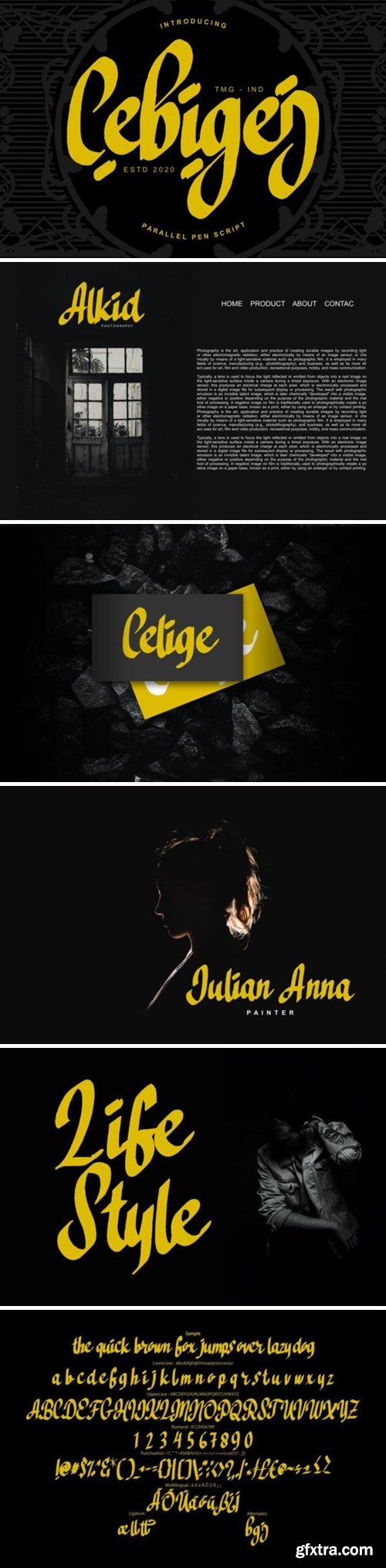 Cebigej Font