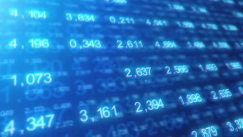 Videohive - Financial Data Figures and Stock Market Analysis on the Blue Background - 34923787 - 34923787