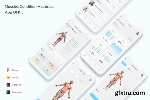 Muscles Condition Heatmap App UI Kit