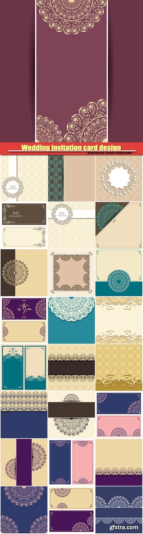 Wedding invitation card design