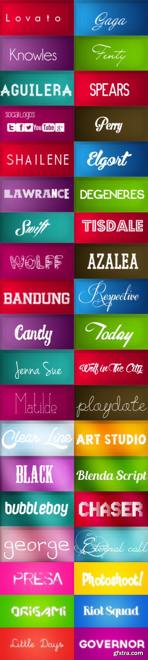 38 Fonts Pack Collection 38 Fonts Pack Collection