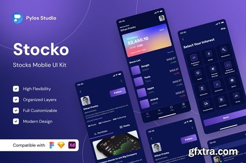 Stocks Mobile UI Kit
