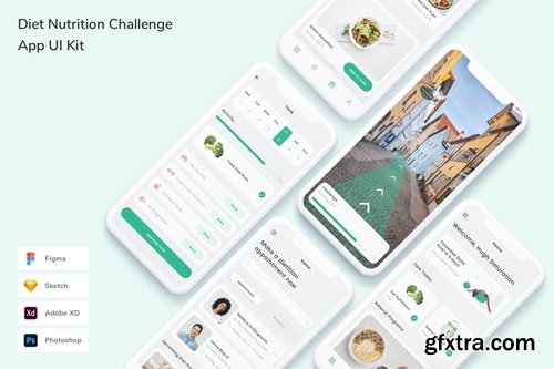Diet Nutrition Challenge App UI Kit