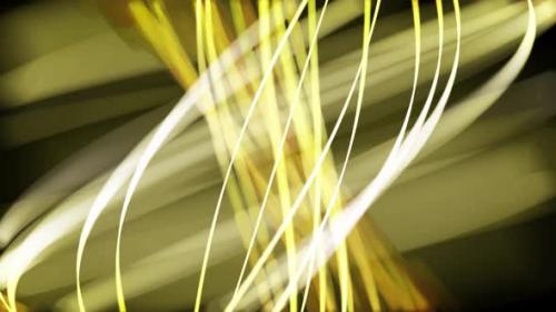 Videohive - Shining golden curved stripes with light flares moving slowly - 34942756 - 34942756