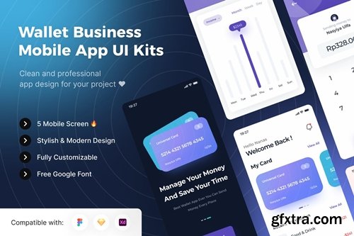 Wallet Business Mobile App UI Kit